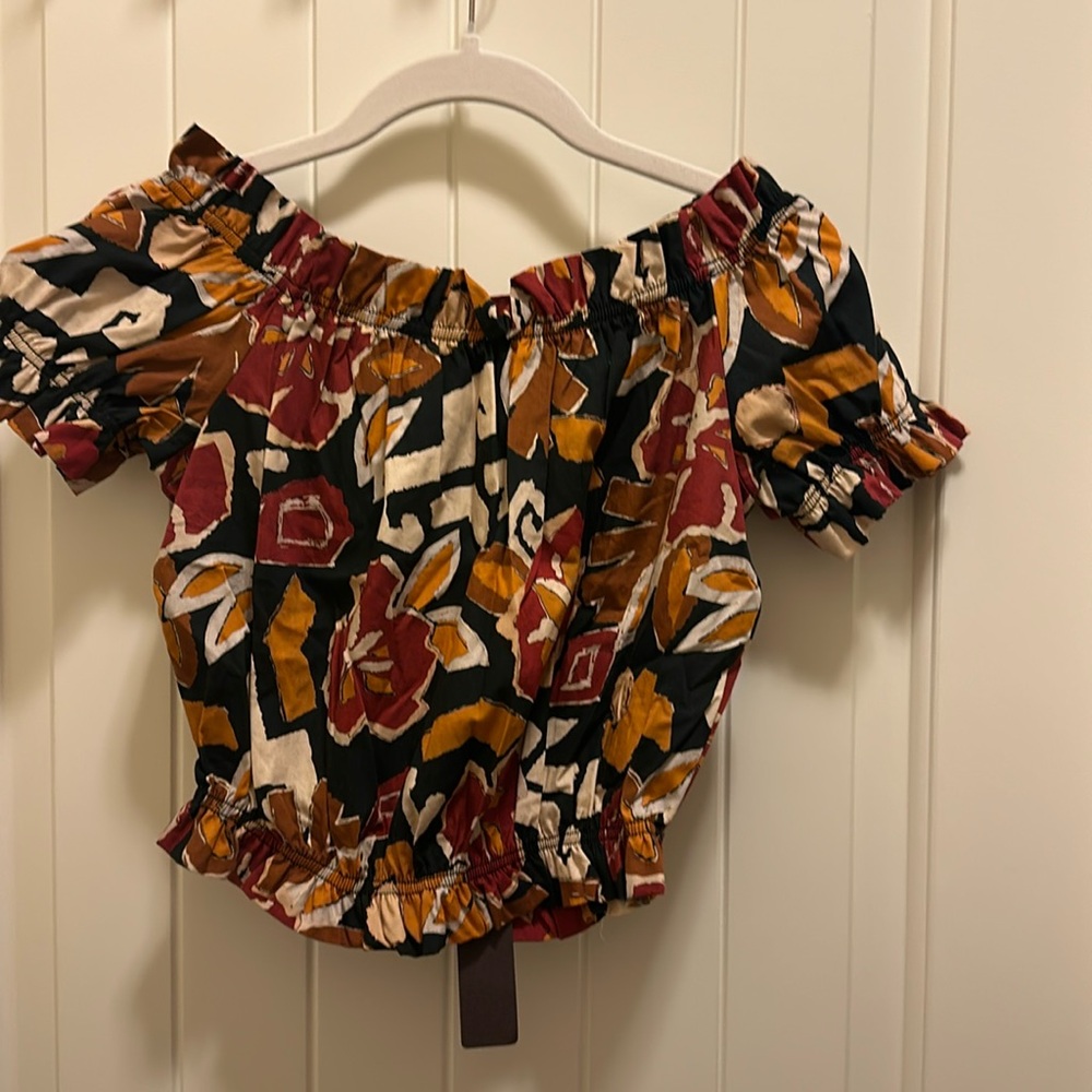 Floral print crop top